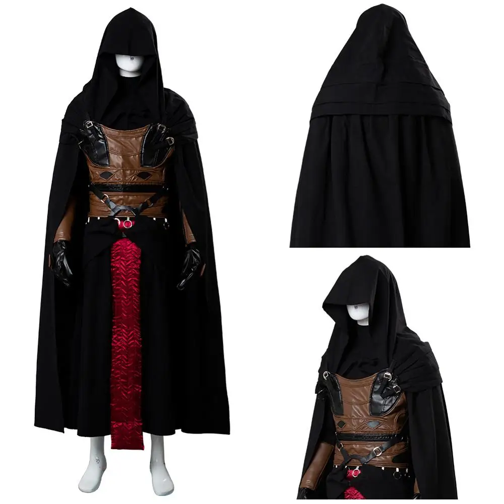 Костюм для косплея Darth Revan Униформа накидка полный комплект костюм взрослых на