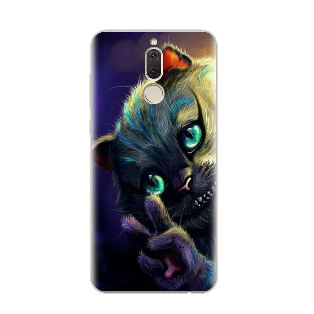 huawei mate 10 lite Case Silicon Cat Painting Soft TPU Back Cover for 5.9&quot fitted shell |