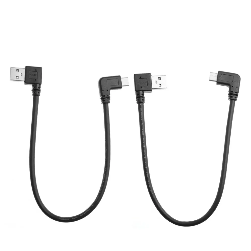 USB 3 0 тип A к USB3.1 Тип C левый/правый угол 90 градусов папа мужчине Кабель адаптер