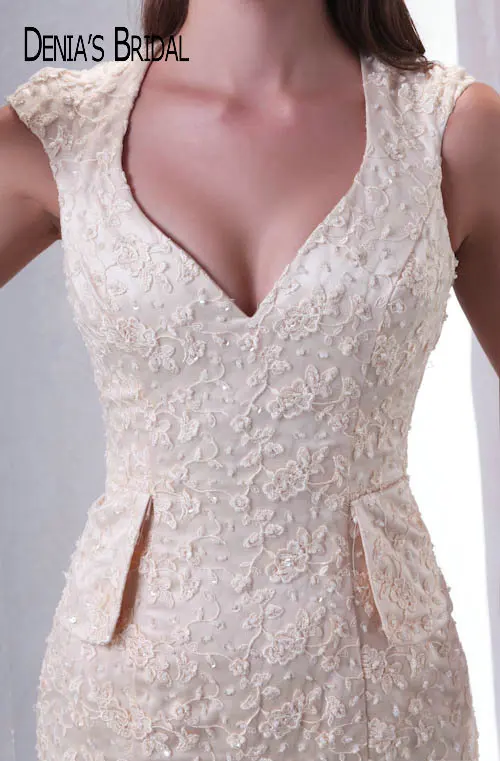 Реальные фотографии оригинальные кружевные вечерние платья-русалки с высоким