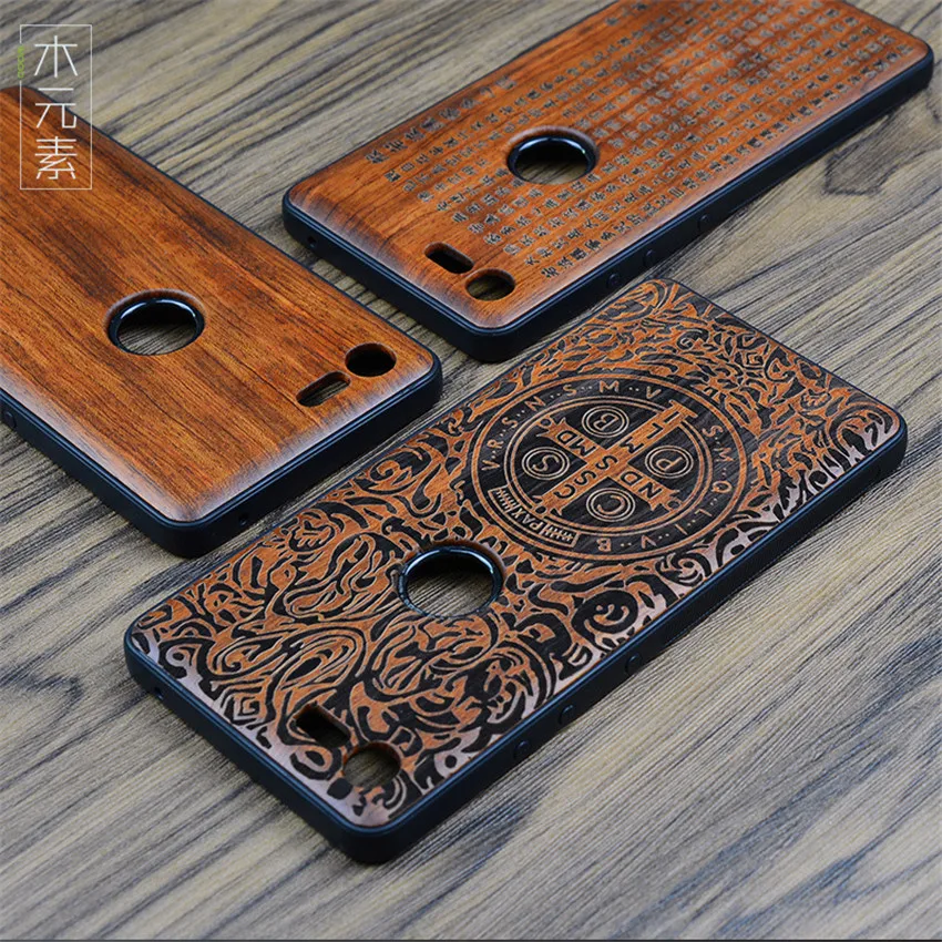 2019 New For Smartisan nut pro 2s Case Slim Wood Back Cover TPU Bumper 2 s Phone Cases |