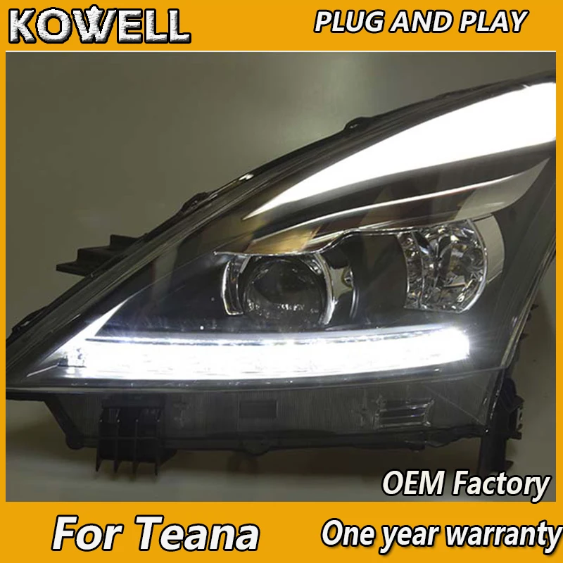 KOWELL автомобильный Стайлинг для Nissan Teana светодиодный фары 2008 2012 Altima задний фонарь