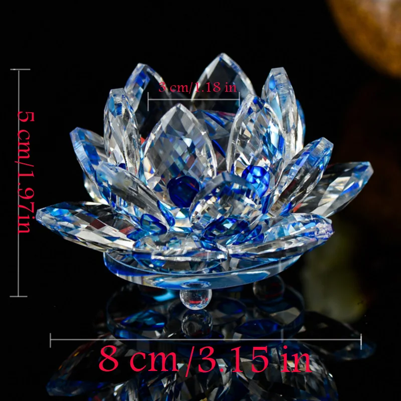 XINTOU Хрустальный цветок лотоса украшения фэн-шуй домашние декоративные фигурки 8