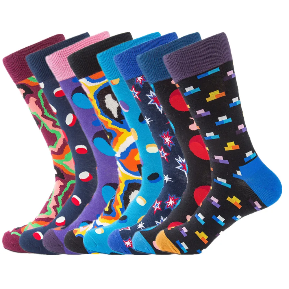 Забавные Мужские дышащие мужские носки с животным узором весенние повседневные