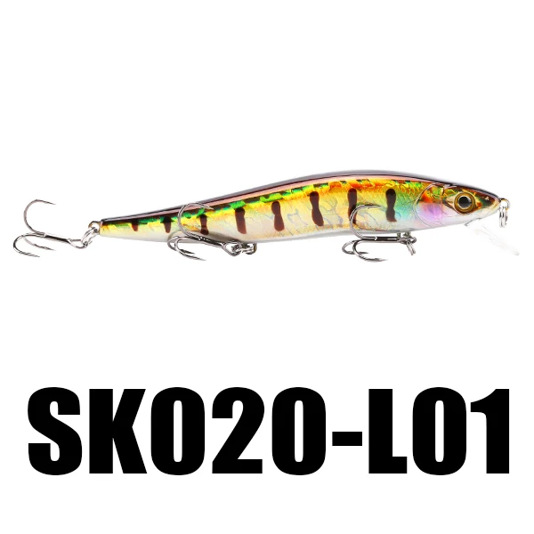 1PC L01 SeaKnight SK020 Рыбалка Лур 1 шт. 14 г 110 мм 0-1 м глубина плавающей Минноу искусственные приманки жесткий приманки 10 Цвета Рыбалка Воблеры - Цвет: 1PC L01