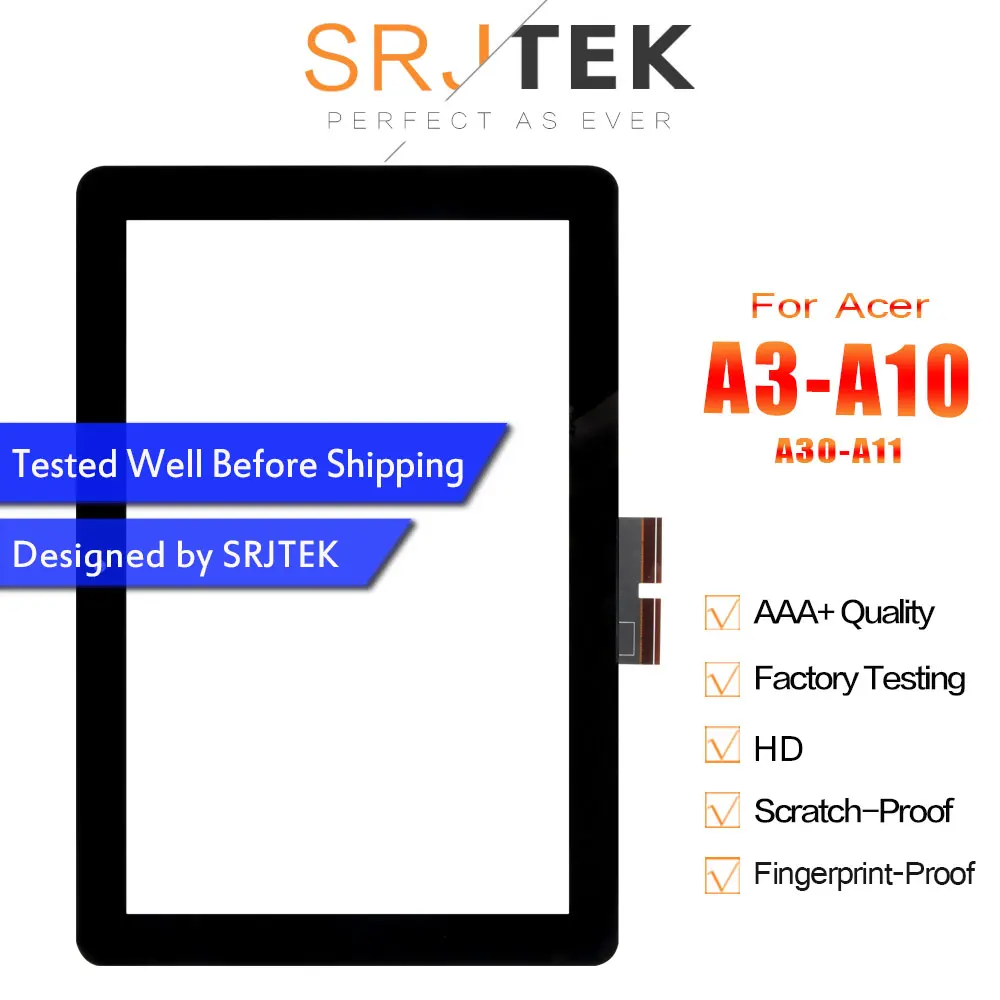 SRJTEK 10 1 &quotсенсорный экран для Acer Iconia Tab тачскрин с дигитайзером сенсорной панели