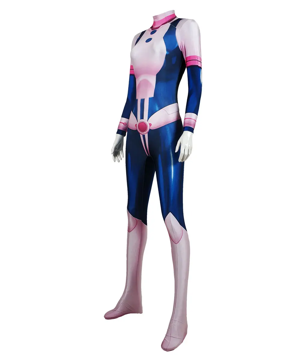 Uraraka костюм мой герой Academy Ochaco Uraraka Косплей Костюм лайкра Zentai боди костюм для Хэллоуина вечеринки