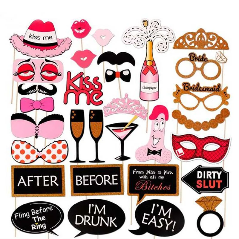 DIY реквизит для свадебного декора фотостудии забавные очки усы принадлежности