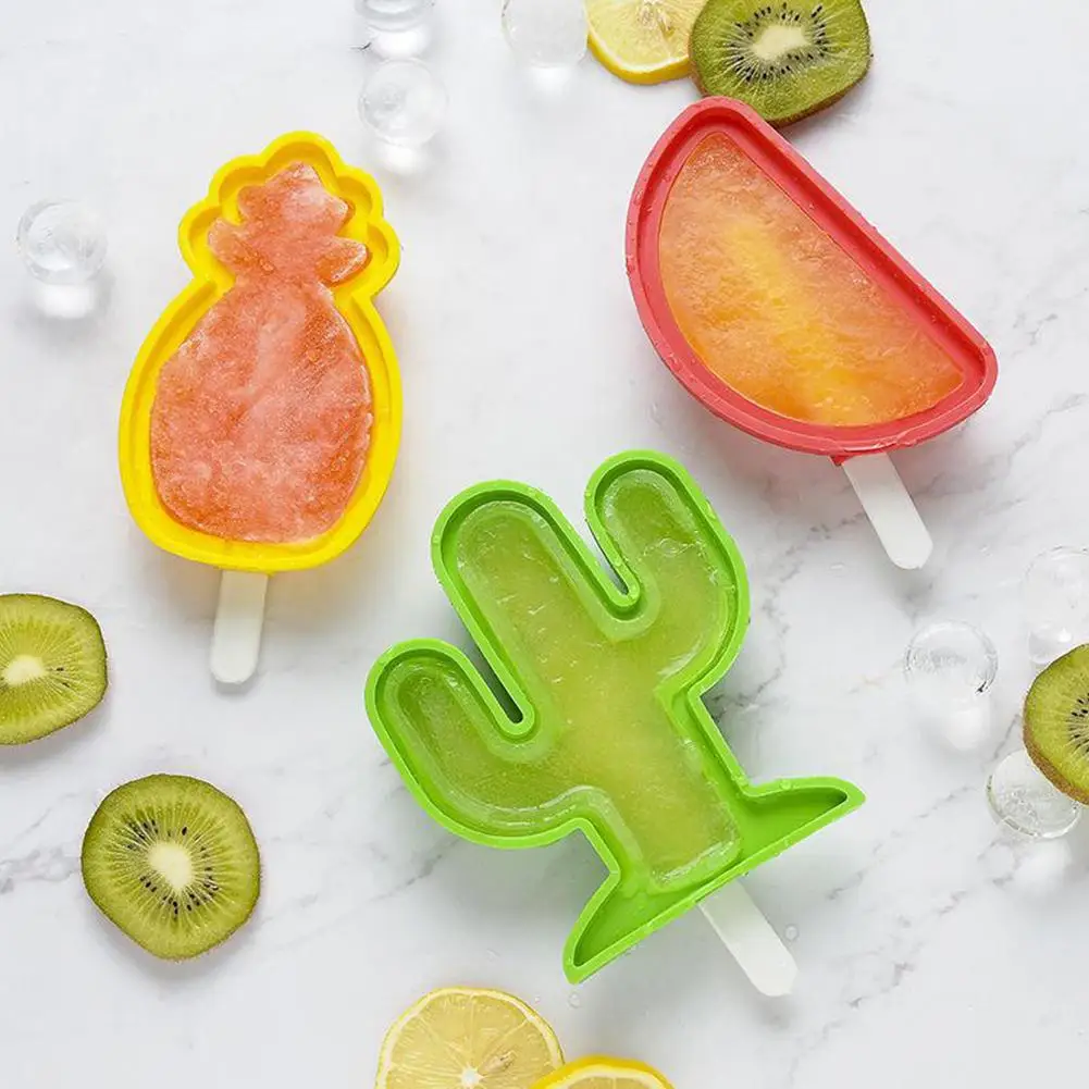 Ручной работы Домашний кактус ананас арбуз с крышкой мороженое плесень эскимо