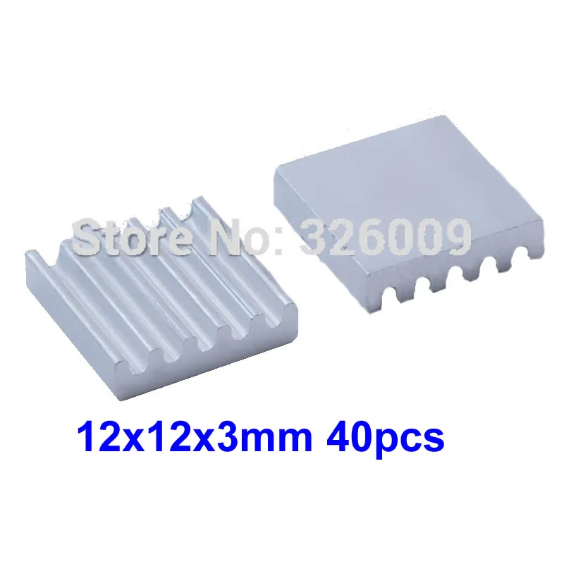 Utral thin алюминиевый теплоотвод ИС чип VGA 40 шт. 12x12x3 мм|aluminum heatsink|extruded aluminum heatsinknorthbridge