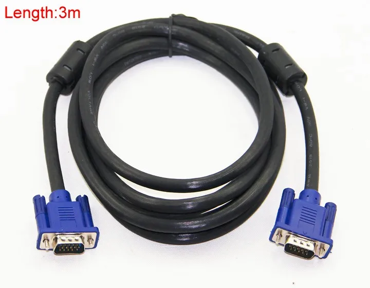 Кабель VGA Папа-папа 3 + 6 HD 15pin для ЖК-проектора ПК ноутбука монитора 0 5 м 1 |