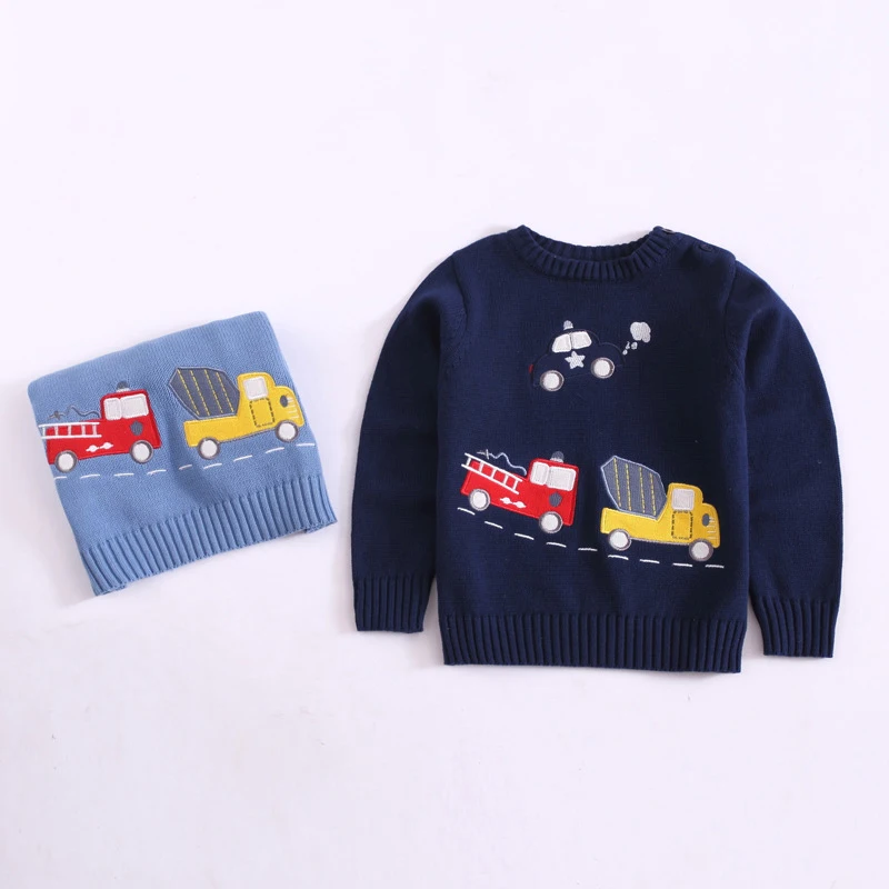 Long sleeve Boys Sweaters 2018 Cartoon Baby toddler Sweater jumper Autumn Winter Knitted Pullover Warm Outerwear Kids SweaterP20 |