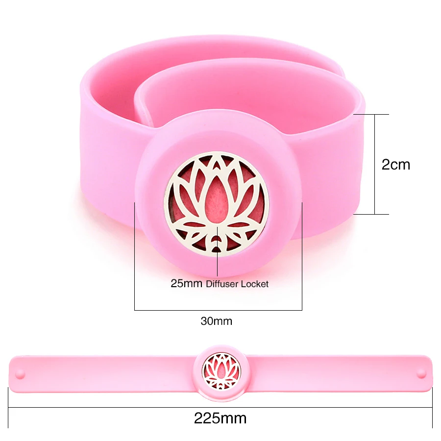 Kids Adjustable Mosquito Repellent Bangle 316L stainless steel Essential Oil Magnet Diffuser Bracelet Children Silicone | Украшения и