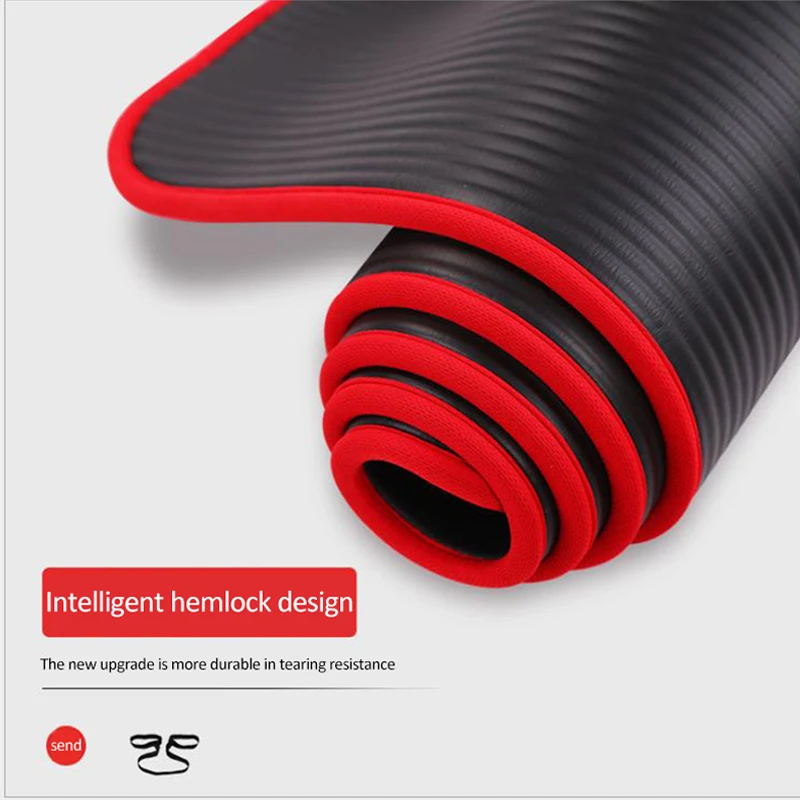 10 мм Нескользящие коврики для йоги фитнеса без вкуса Пилатес Спортивные