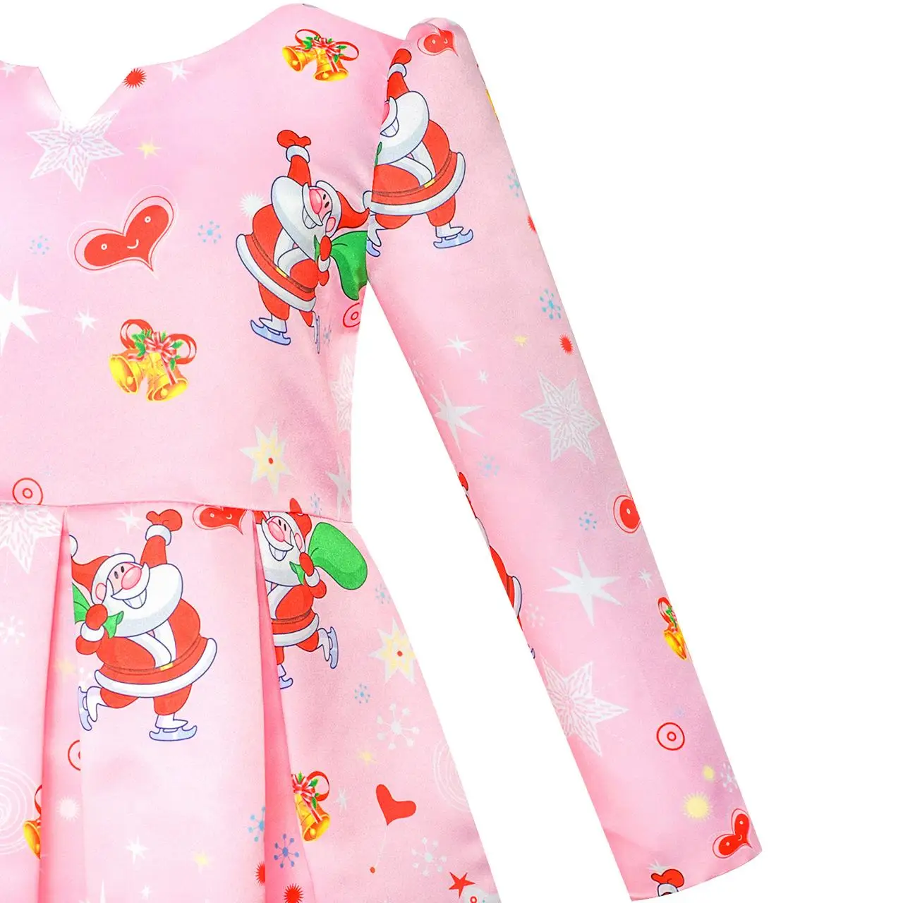 Sunny Fashion платья для девочек новогодние костюмы рождество Санта Дерево Год Подарок