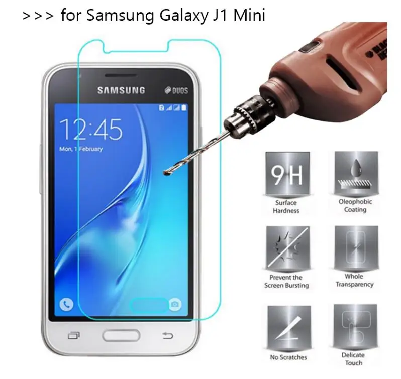 2 шт закаленное стекло для samsung J1 Mini Защитная пленка для экрана для samsung Galaxy J1 Mini на стекло для мобильного телефона