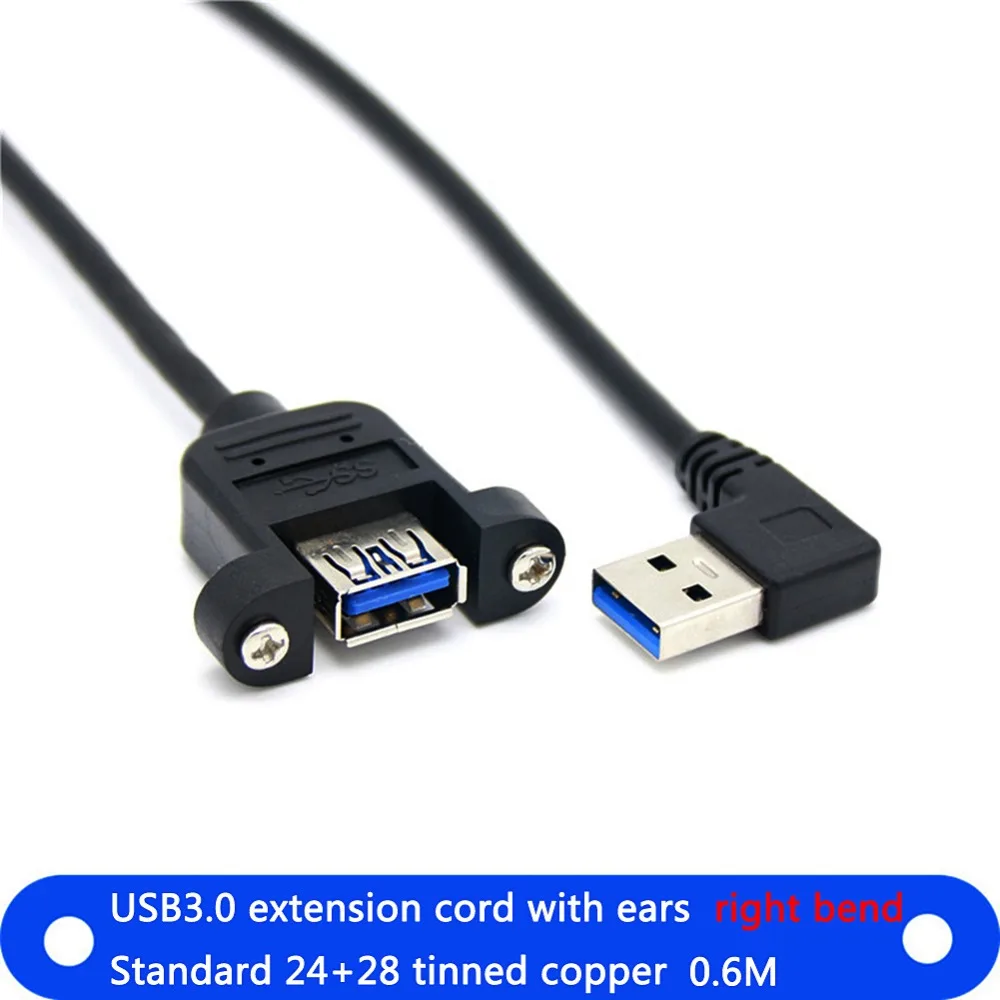 Горячий USB 3 0 A гнездовой панельный разъем для male 90 градусов вверх и вниз влево