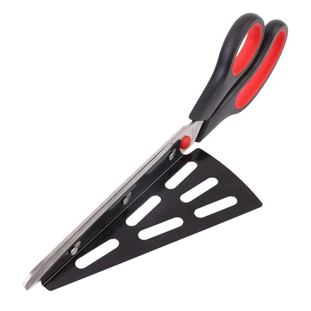 Multifunctional Stainless Steel Heavy Duty Kitchen Scissors Pizza Easy Cutter With Spatula Tip Baking Accessories Colorful | Дом и сад
