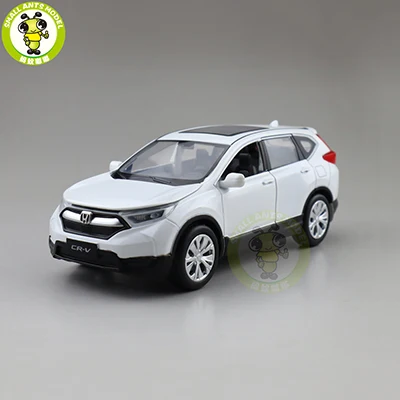 White(no box) 1/32 JACKIEKIM CRV CR V SUV литая модель автомобиля игрушка джип для детей Детское звуковое освещение Вытяните назад Подарки - Цвет: White(no box)