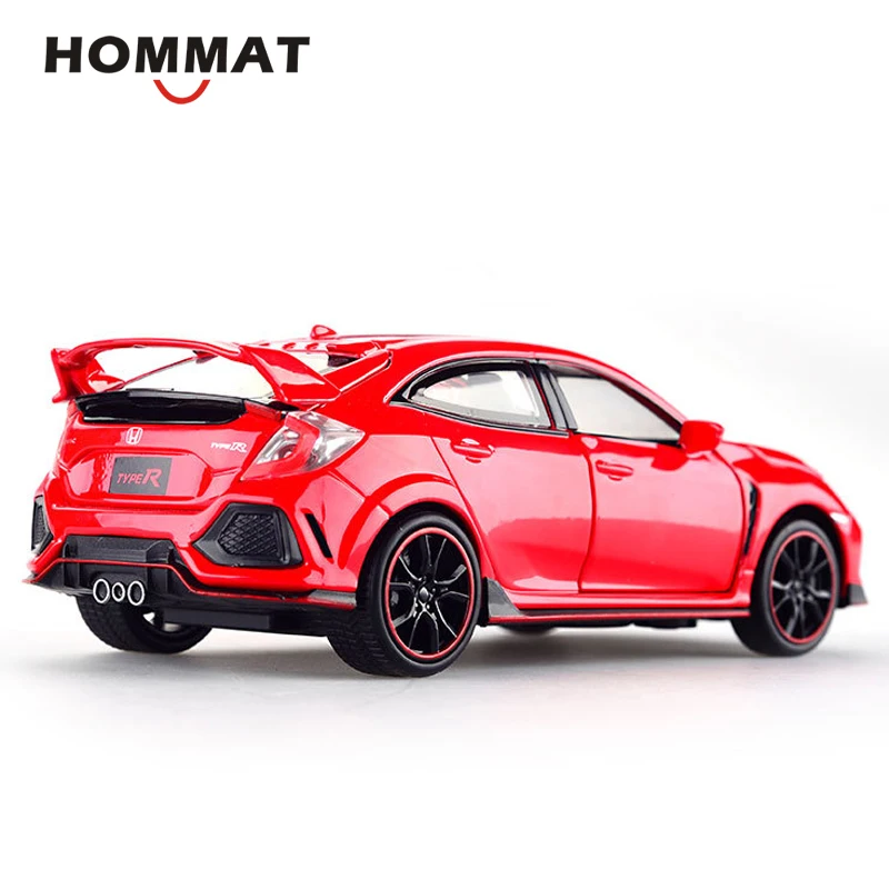 Hommate моделирование 1/32 масштаб Honda Civic Тип R модель машины из сплава 1:32 литье под давлением Автомобили Модель Автомобильные Игрушки транспортные средства игрушки для детей Подарки
