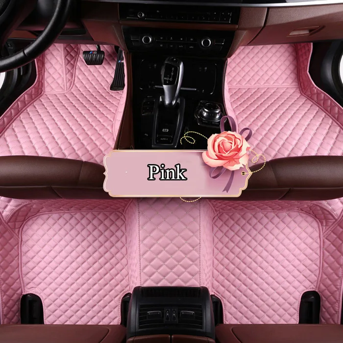 pink 3D Автомобильные Коврики для kia sportage ceed rio 3 4 soul optima sorento niro stinger sorento коврики для автомобилей на заказ - Название цвета: pink