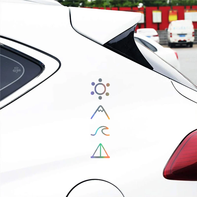 Автомобильная виниловая наклейка 4 7 см * 19 1 Приключения путешествия горы