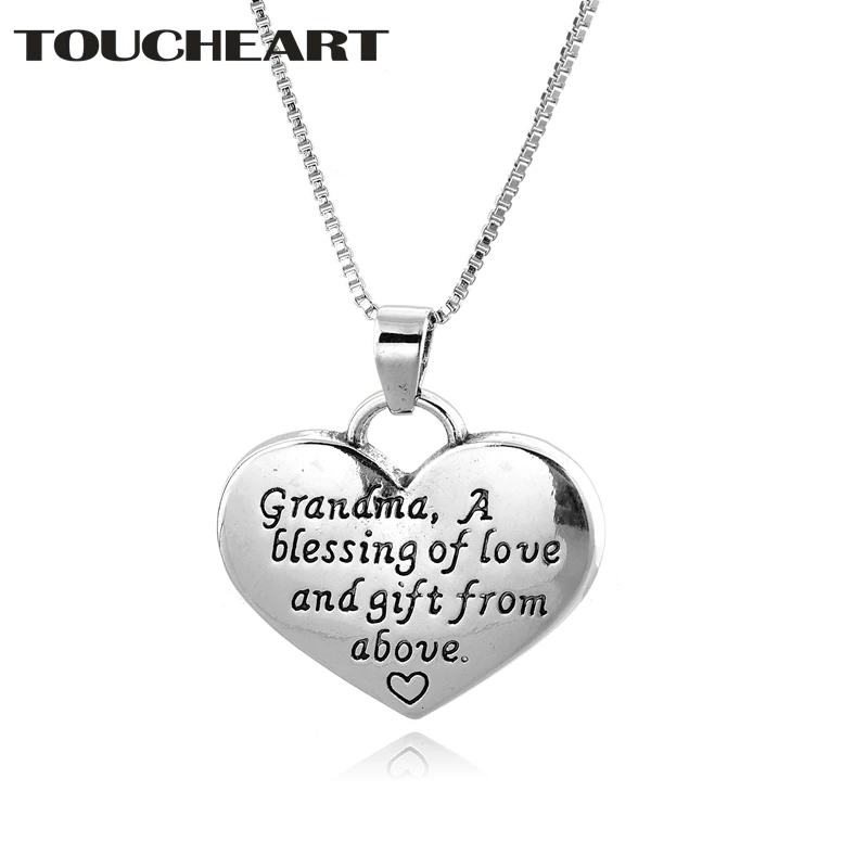 

TOUCHEART Custom Mother's Day Gift Heart Necklaces&Pendants Silver For Women Charm LOVE Luxury Jewelry Silver Necklace SNE190002