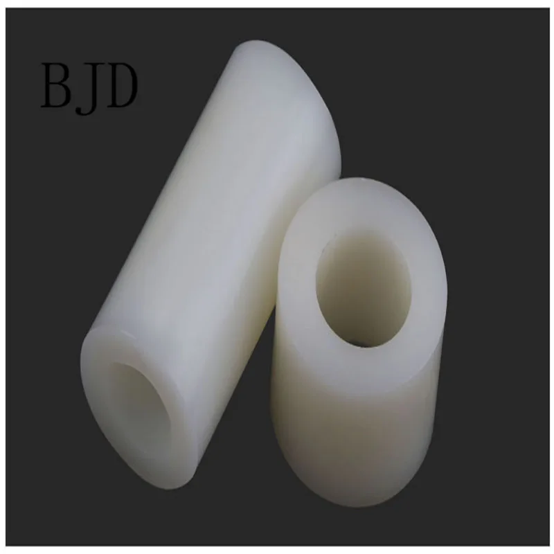 50 шт. M5 ABS Rround противостояние металлические белые нейлоновые без резьбы круглые