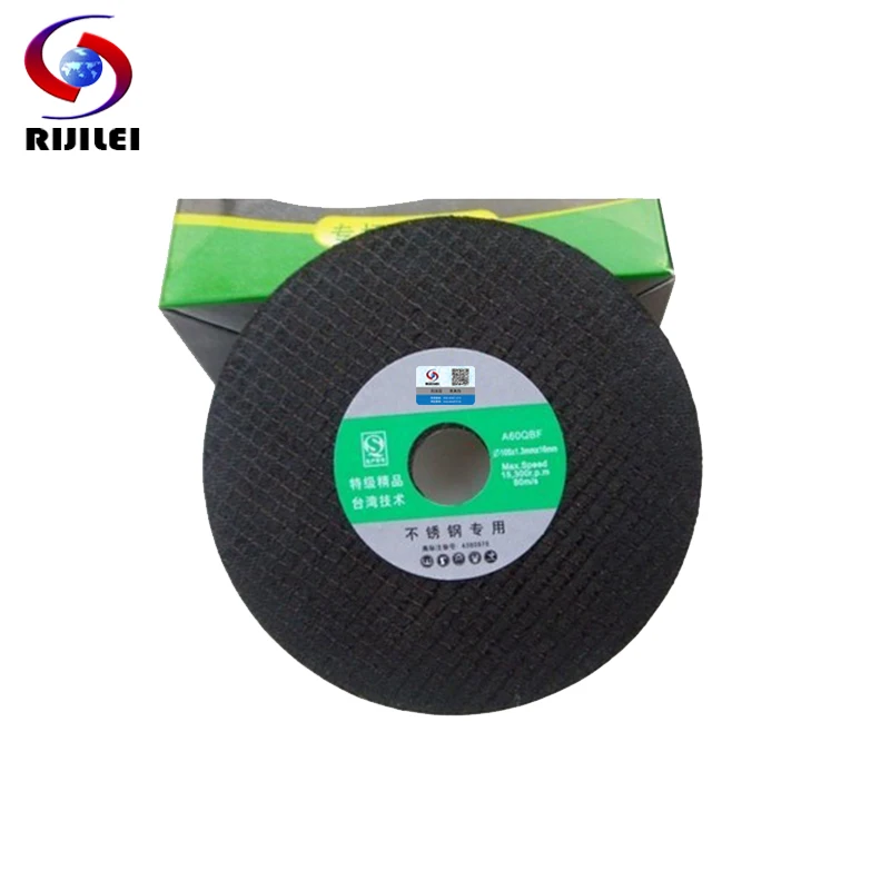 RIJILEI  25PCS/Lot High Quality Metal Cutting Discs 4Inch Stainless Steel Cutting Wheel Disc 100mm Grinding Wheel BY004