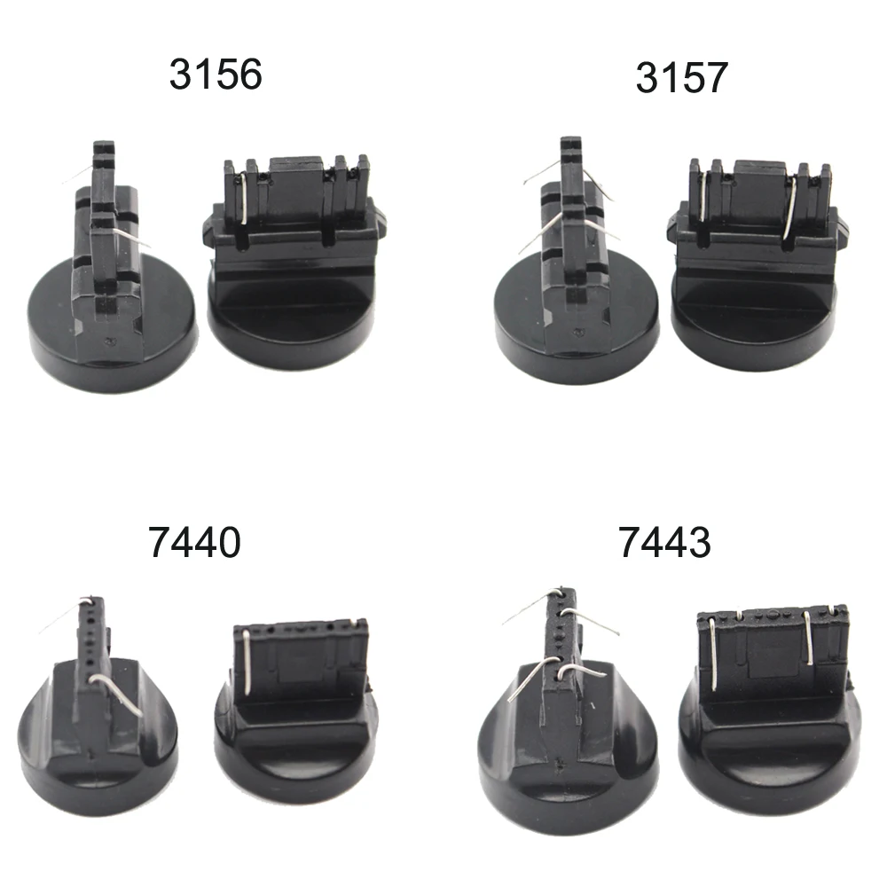 10 шт. 12 В 3014 48 SMD с крышкой Белый Красный Янтарный 7440 7443 T20 Светодиодная лампа с клиновидным цоколем хвост поворот стоп Парковка задний свет автомобиля