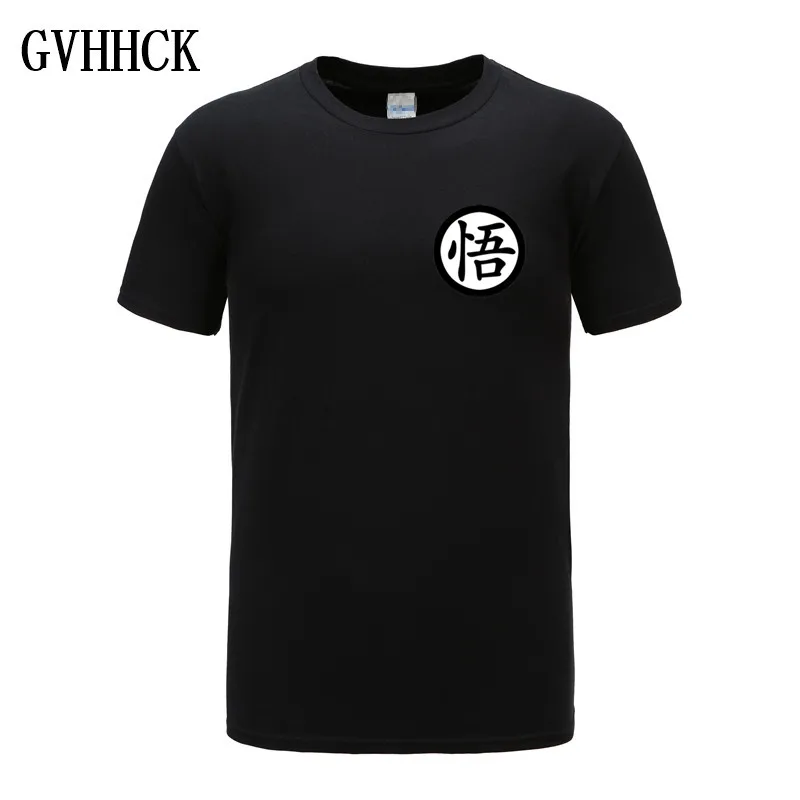Dragon Ball Футболка мужская летняя Dragon Ball Z Супер Сон Гоку Slim Fit косплей 3D футболки Вегета футболка Homme - Цвет: 22 black