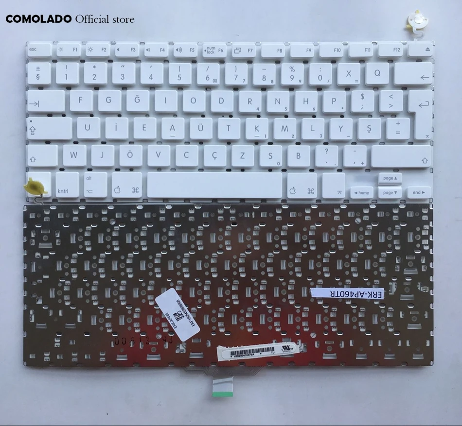 TR турецкая Клавиатура для ноутбука Apple Macbook 13 3 A1181 белая клавиатура
