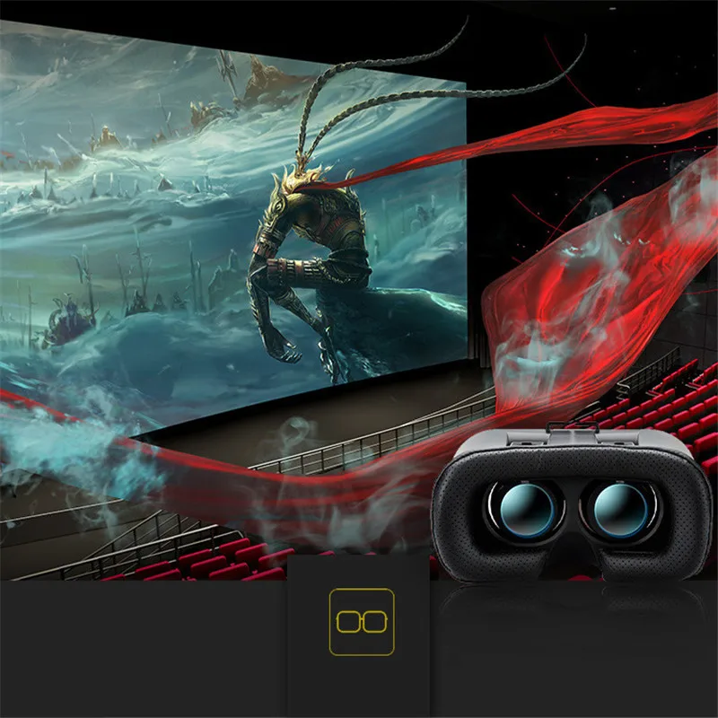 K2 маска для глаз Смарт VR В 3D очки виртуальной реальности игры кино подходит для 4,7 до 6,2 дюймов мобильного телефона