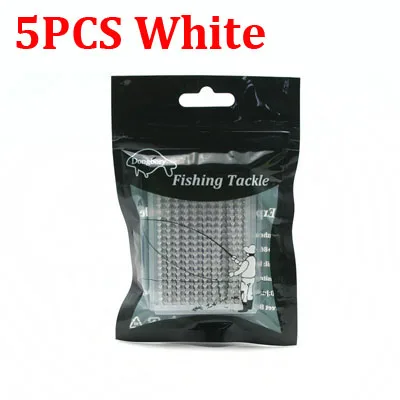 5PCS-White 5 комплектов = 500 шт. аксессуары для ловли карпа для волос фиксаторы для бойлов приманки гантели в форме маленького рыболовного поплавок Стопперы снасти инструмент - Цвет: 5PCS-White