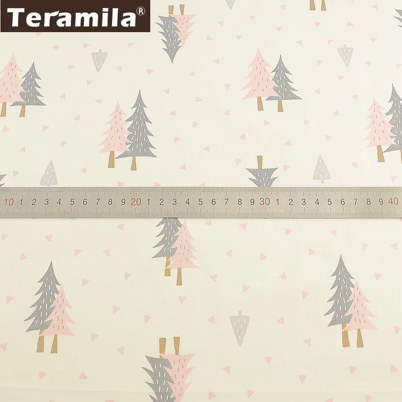 Teramila 100% хлопчатобумажная ткань с принтом деревьев из Анкары сделай сам для