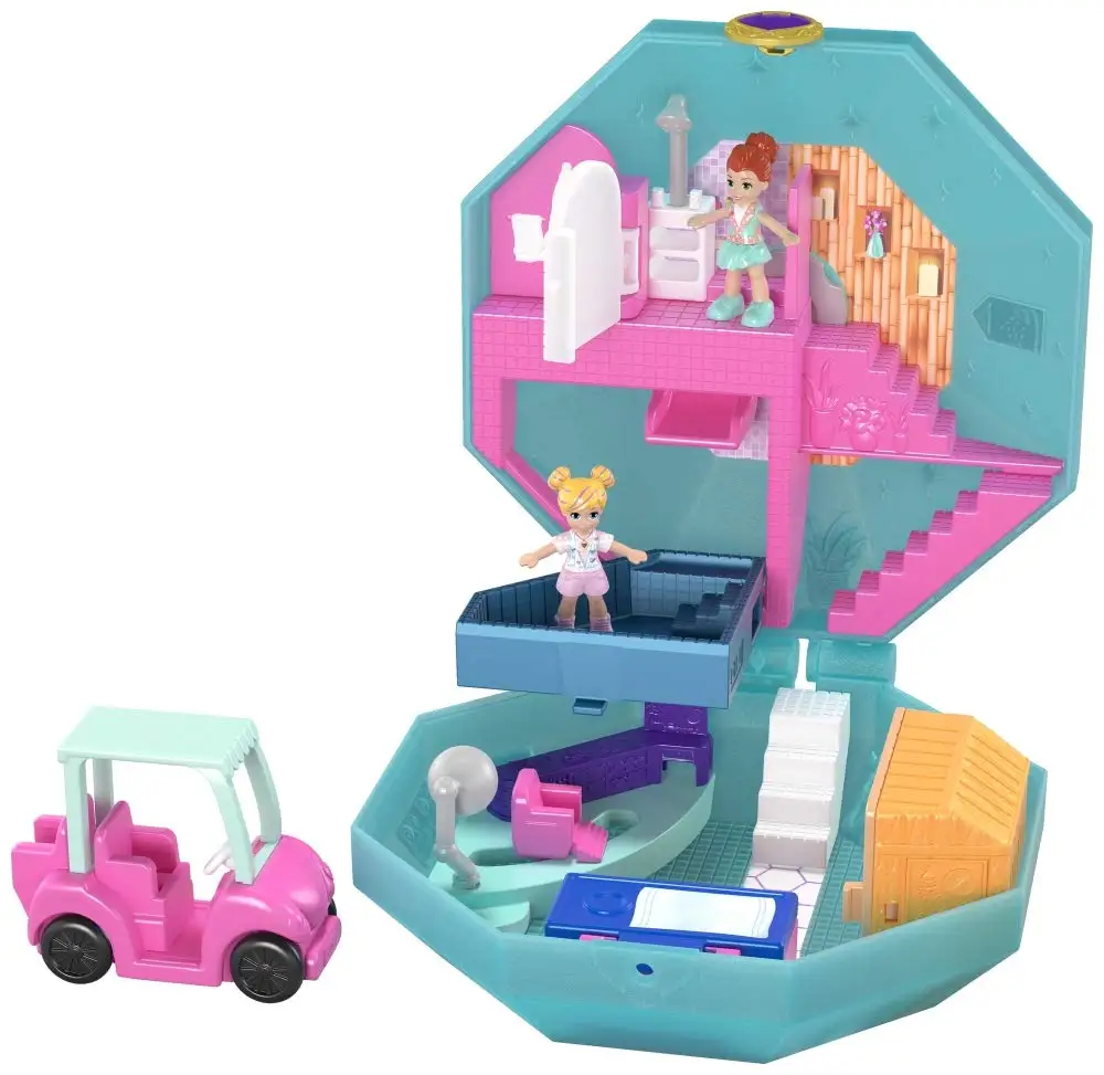 Оригинальная мини-шкатулка для девочек Polly Pocket World, Новая игрушка FRY35, миниатюрная Музыкальная шкатулка, детские игрушки для девочек, куклы для девочек - Color: GBK81