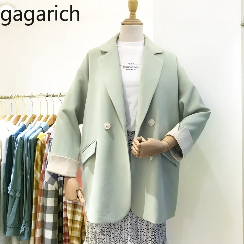 Женский блейзер с длинными рукавами Gagarich повседневный свободный пиджак на двух