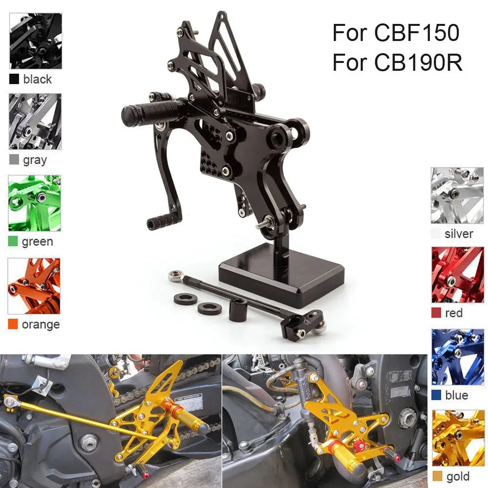 

Алюминиевые настраиваемые подножки для Honda CBF150 CB190R CBF 150 CB 190R