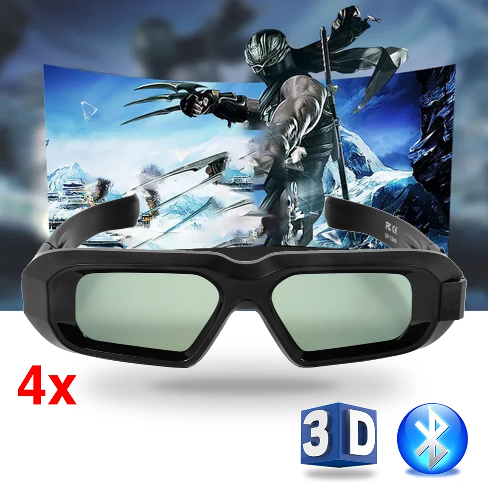 Активный затвор 3D очки Bluetooth домашний кинотеатр для EPSON 3LCD проектор KONKA сумка