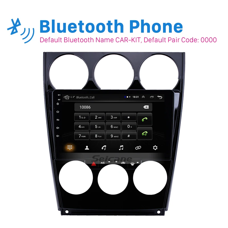 Seicane Android 9. 0 9 "GPS Φ для старой Mazda 6 8 1 2004 2013 2015 Автомагнитола с 2014 P DVR управлением