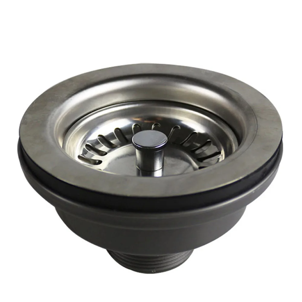 Talea Filtro de Pia de Cozinha de 110 114 mm Conjunto de Drenagem de Resíduos Filtro de Pia e Rolha de Coador Plug de Resíduos Filtro de Pia Aço Inoxidável