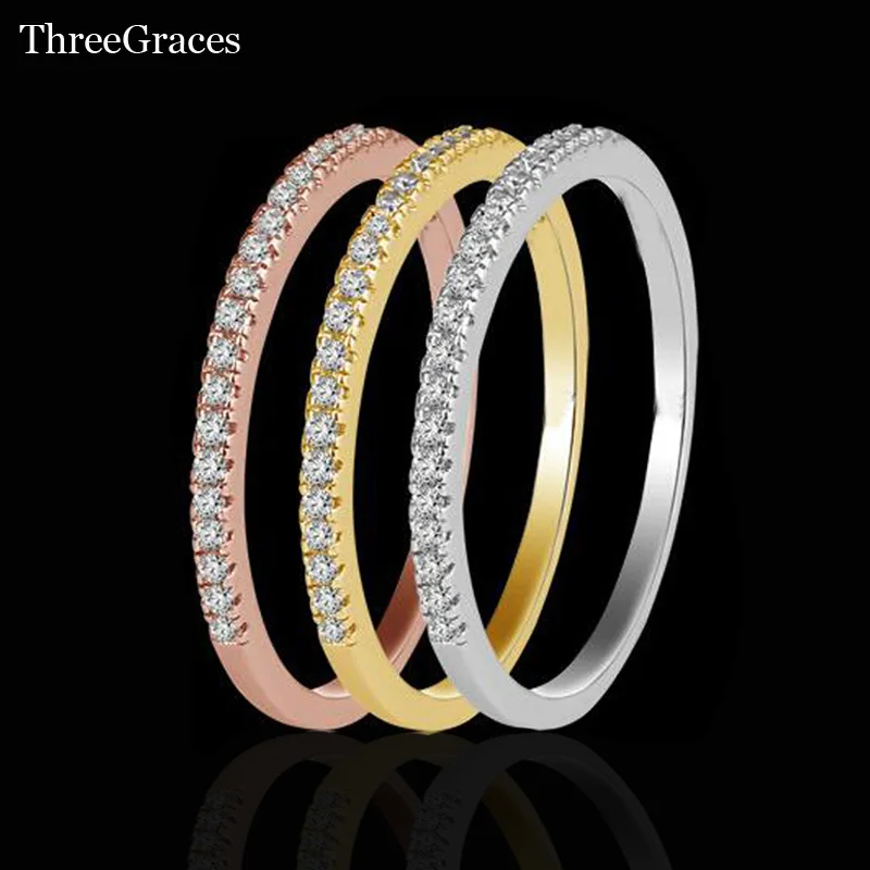 Fashion Stackable Rings Costume Jewelry Gold Color And Silver Luxury Cubic Zirconia Wedding Ring Set For Women RG036 | Украшения и