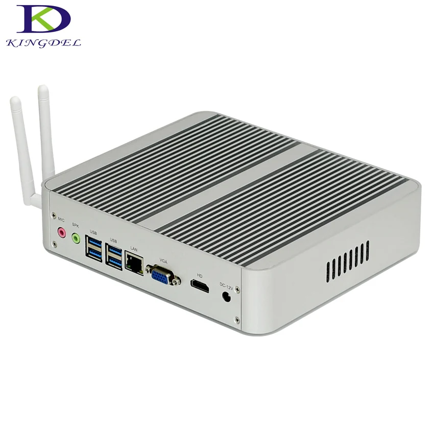 Новинка 2017 Intel KABY LAKE 7th Gen. i5 7200U i3 7100U Windows 10 Linux Безвентиляторный мини ПК HDMI VGA неттоп