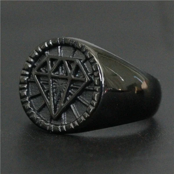 Прямая поставка Размер 7-13 модное нестандартное кольцо Пентагона 316L ювелирные