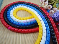 2m 14mm spiral wire organizer wrap tube flame retardant colorful spiral bands diameter cable casing cable sleeves winding pipe