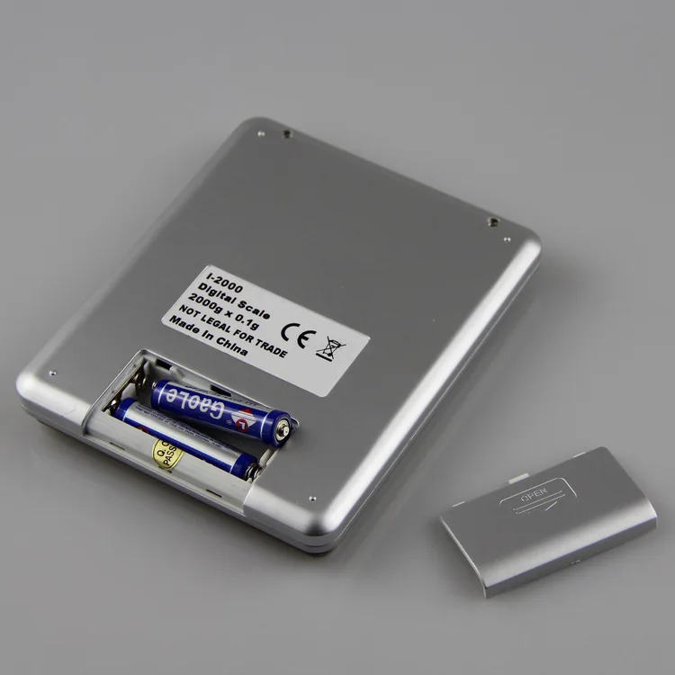 Цифровые светодиодные весы Карманные электронные из нержавеющей стали для