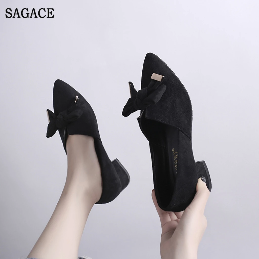 Туфли SAGACE женские на низком квадратном каблуке ретро этнический стиль