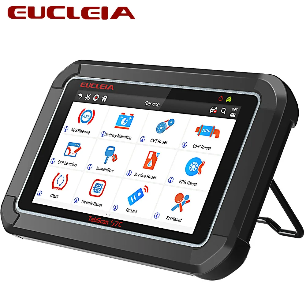 EUCLEIA S7C EUCLEIA S7C полная система Профессиональный OBD2 Автомобильный сканер Поддержка двигателя/ABS/Подушка безопасности/трансмиссия/EPB OBDII диагностический инструмент - Цвет: EUCLEIA S7C