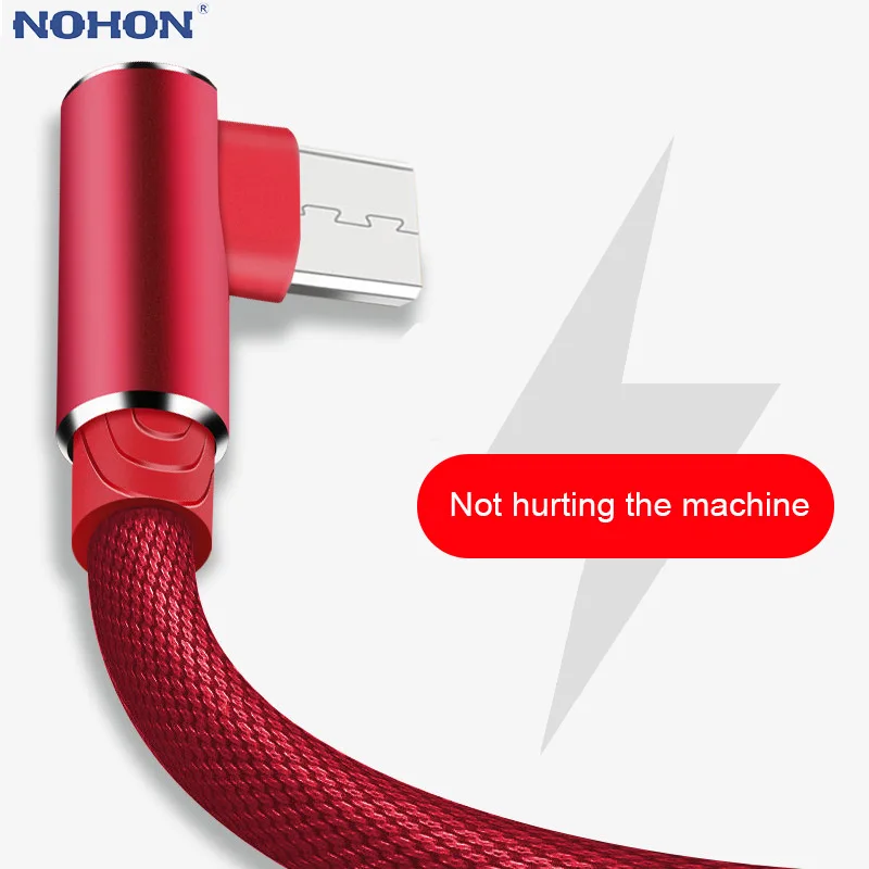 Оригинальный кабель Micro USB 2 3 м А шнур для быстрой зарядки Suntaiho с углом 90 градусов