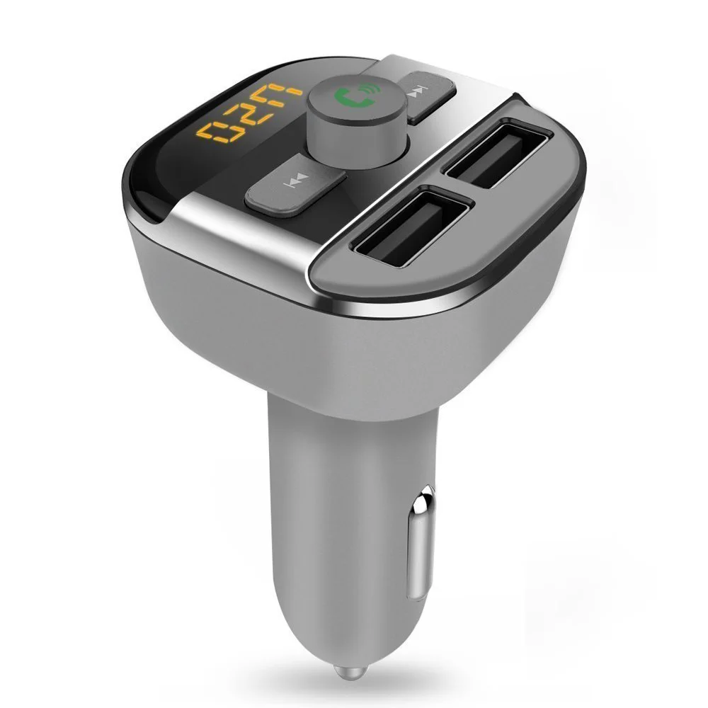 Автомобильный комплект громкой связи с Bluetooth fm передатчик MP3 плеер 2 USB флэш